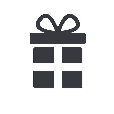 Gift icon. Vector illustration of flat designのイラスト素材