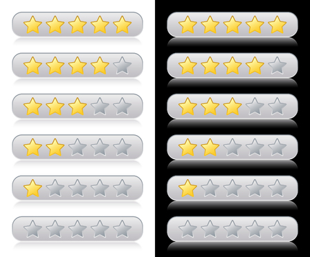 Rating stars for webのイラスト素材