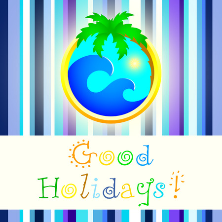 Holiday cardのイラスト素材