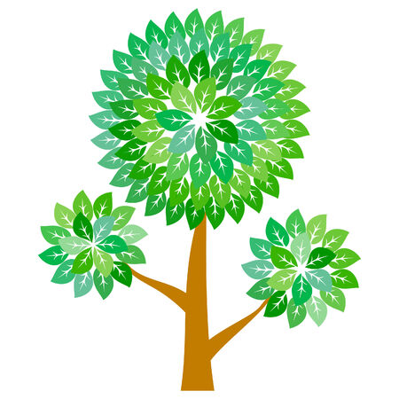 Abstract green treeのイラスト素材