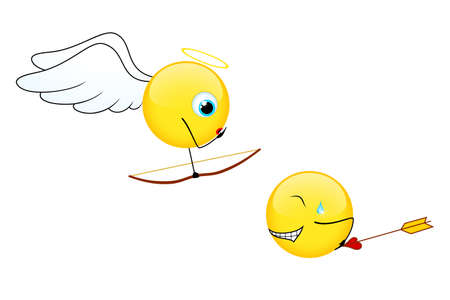 Smiles for Valentine's Day. Vectorのイラスト素材