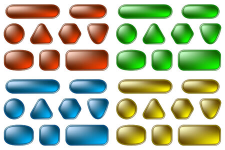 Web buttons setのイラスト素材