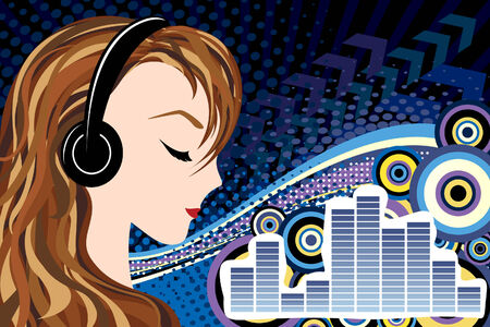 Music backgroundのイラスト素材
