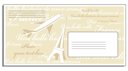 Letter to Parisのイラスト素材