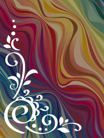 Abstract background with swirly decoration. Vectorのイラスト素材