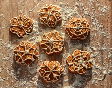 christmas; gingerbread; cookies;の写真素材