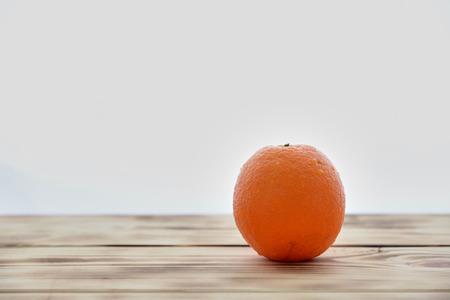 orange on whiteの写真素材