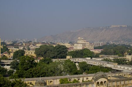 landscape of the city of Jaipur in India the top viewの写真素材