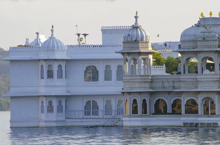 Beautiful landscape of the city on water in India Udaipurの写真素材