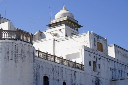 The palace Monsun Sandzhan Garkh in India the city of Udaipurの写真素材