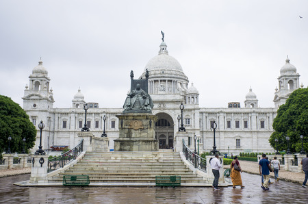 Sculpture to the Queen Victoria in India to Kolkataのeditorial素材