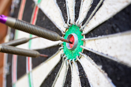 Dart arrow in the center