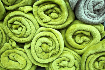 Rolled towelsの写真素材