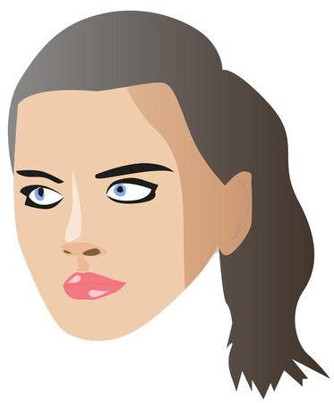 portrait of the womanのイラスト素材