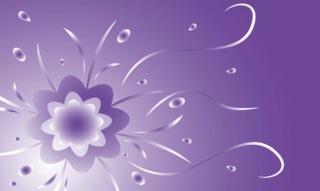 Abstract purple background with floral pattern, vectorのイラスト素材