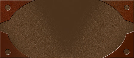 signboard of rusty metal with frame in a grungy styleの写真素材