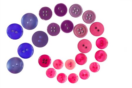Many original buttons isolated on white background