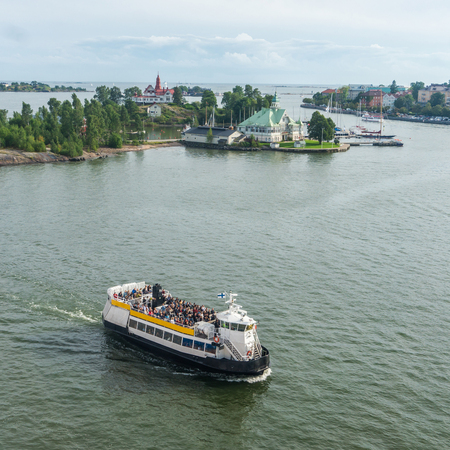 Islands in the Baltic Sea near Helsinki, Finlandの写真素材