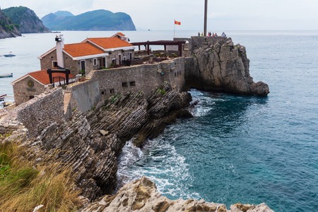Ancient Venetian fortress Castello in Petrovac na Moru, Montenegroの写真素材