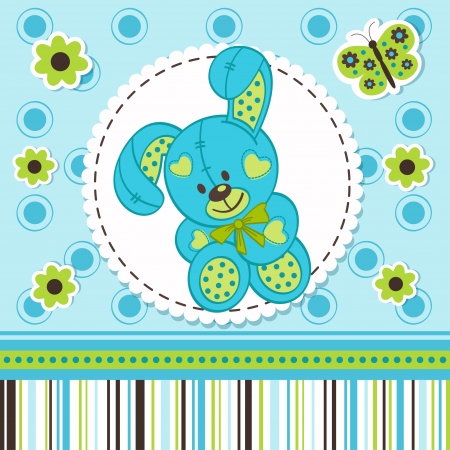 baby boy rabbitのイラスト素材