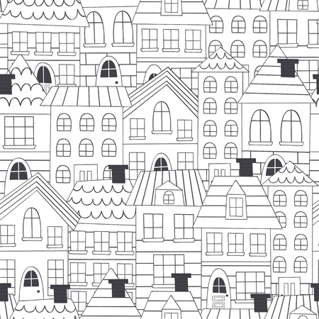 coloring seamless pattern illustrationのイラスト素材