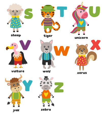 S to Z - vector illustrationのイラスト素材