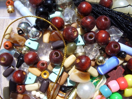 variety of beadsの写真素材