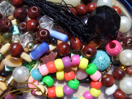 variety of beadsの写真素材