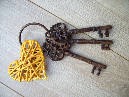 keys from the heartの写真素材