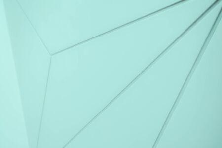 concrete wall background texture or plaster wall abstract art modern line pattern painted with ocean or aqua tone color suitable for interior design creative work with copy spaceの写真素材