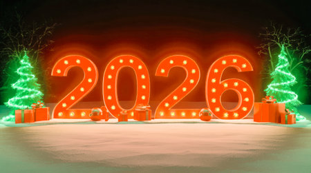 Symbol of 2026 - red fire horse. High quality photoの素材