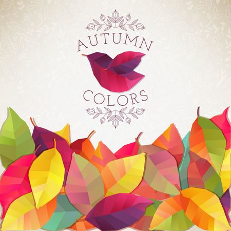 Autumn background. Vector illustrationのイラスト素材