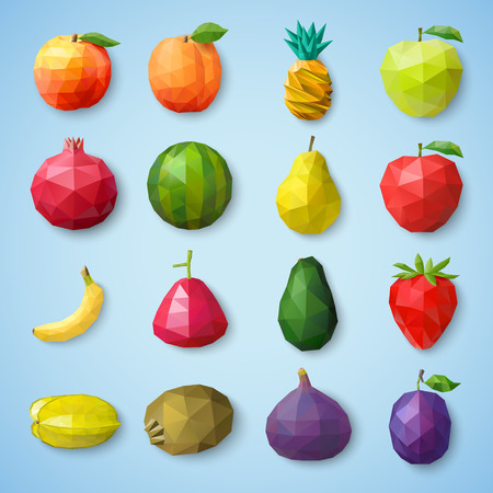Fruit icons. Vector illustrationのイラスト素材