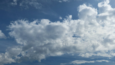Beautiful clouds in blue sky background