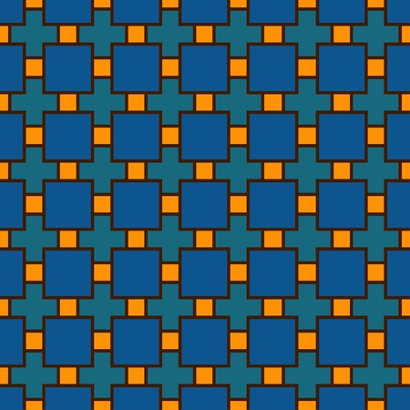 Blue geometric seamless pattern - vectorのイラスト素材
