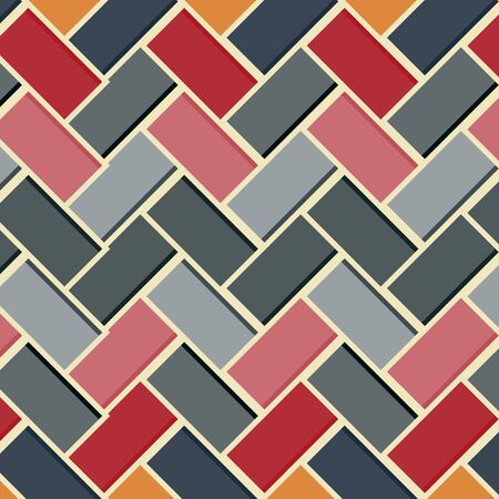 Abstract geometric background with colorful stripes のイラスト素材
