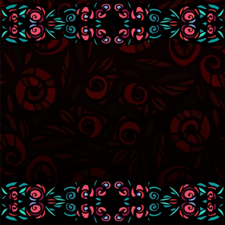 Decorative background with stylized stained glass のイラスト素材