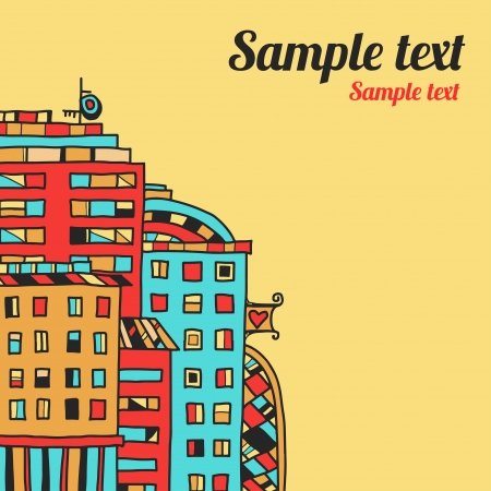 City background with space for text - vectorのイラスト素材
