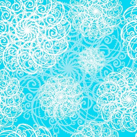 Christmas seamless pattern with snowflakes のイラスト素材