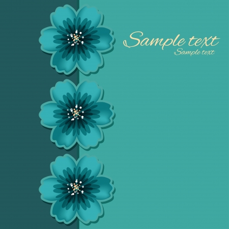 Floral background with space for text のイラスト素材