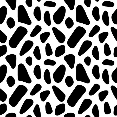 Abstract geometric monochrome seamless pattern - vector のイラスト素材