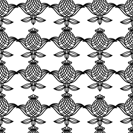 Abstract floral seamless pattern のイラスト素材