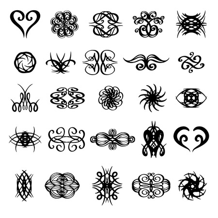 Tattoos set のイラスト素材