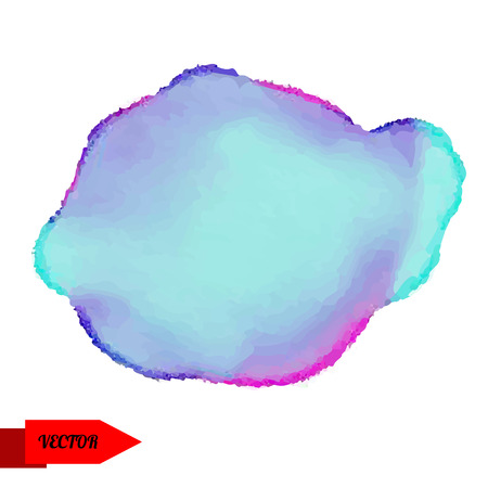 Abstract watercolor spot isolated on white background  Hand painting - vectorのイラスト素材