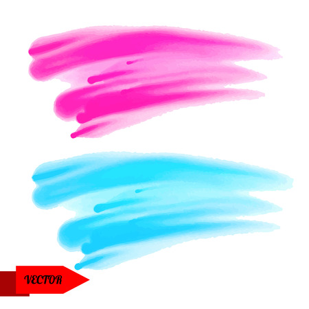 Abstract watercolor set spots isolated on white background  Hand painting - vectorのイラスト素材
