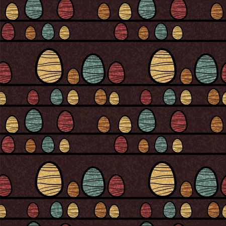 Easter eggs seamless pattern  Holiday background texture - vectorのイラスト素材