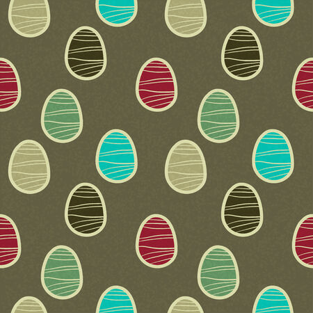 Easter eggs seamless pattern  Holiday background texture - vectorのイラスト素材