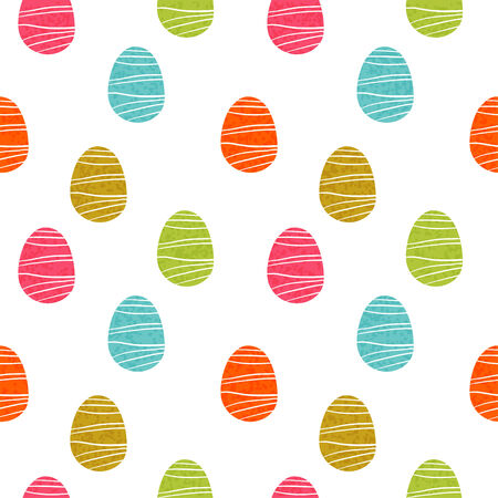 Easter eggs seamless pattern  Holiday background texture - vectorのイラスト素材