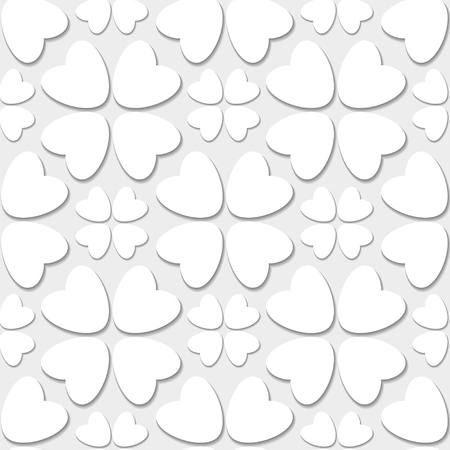 Abstract floral white seamless pattern - vectorのイラスト素材