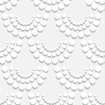 Abstract white seamless pattern with dots のイラスト素材